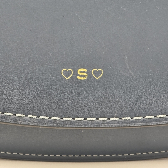 Coach Glovetanned Leather Saddle Bag, Denim Blue - Picture 7 of 16